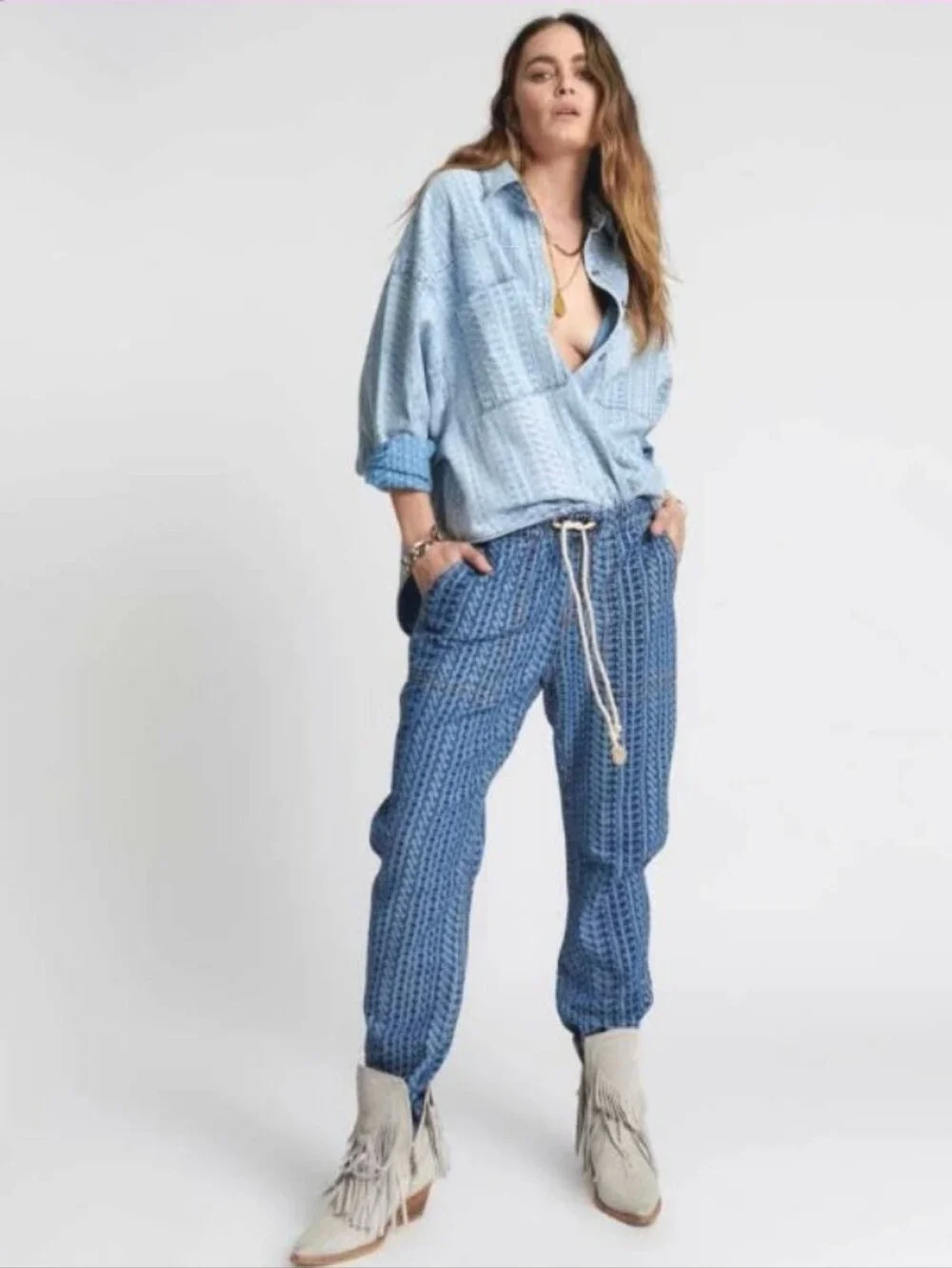 Light Blue Teaspoon Women's Boyfriend Jeans - Picture 1 of 12